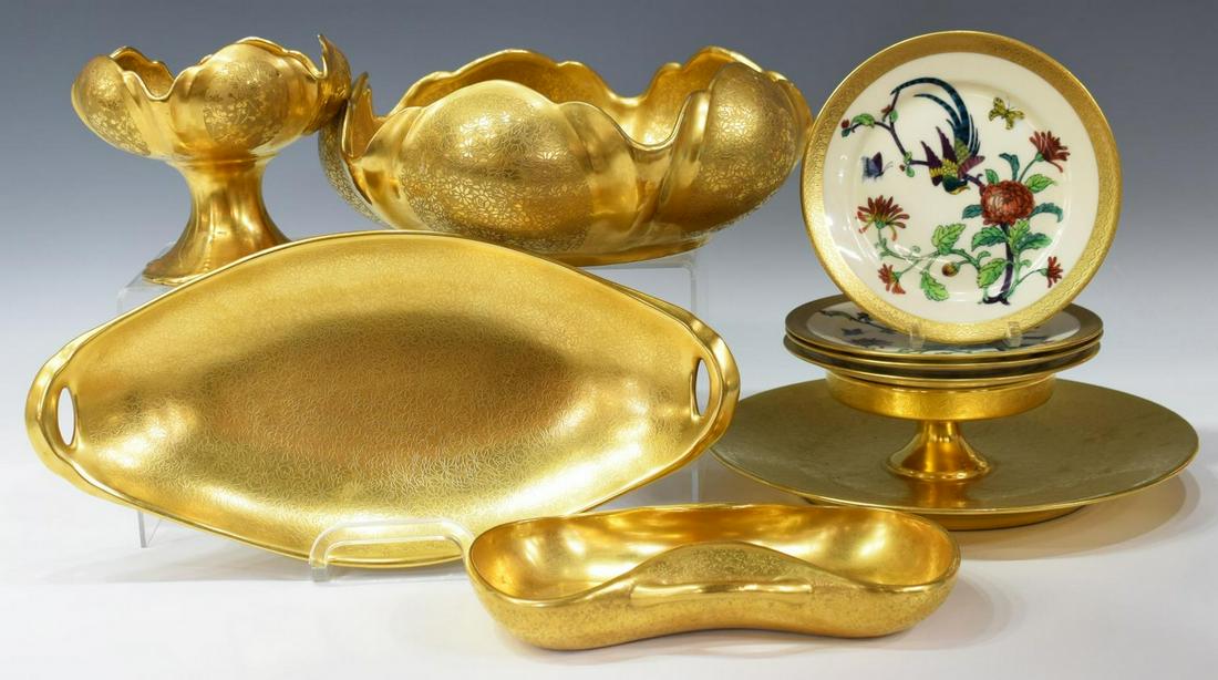 9)PICKARD, ROSENTHAL & OTHER ETCHED GOLD PORCELAIN (1 of 8)