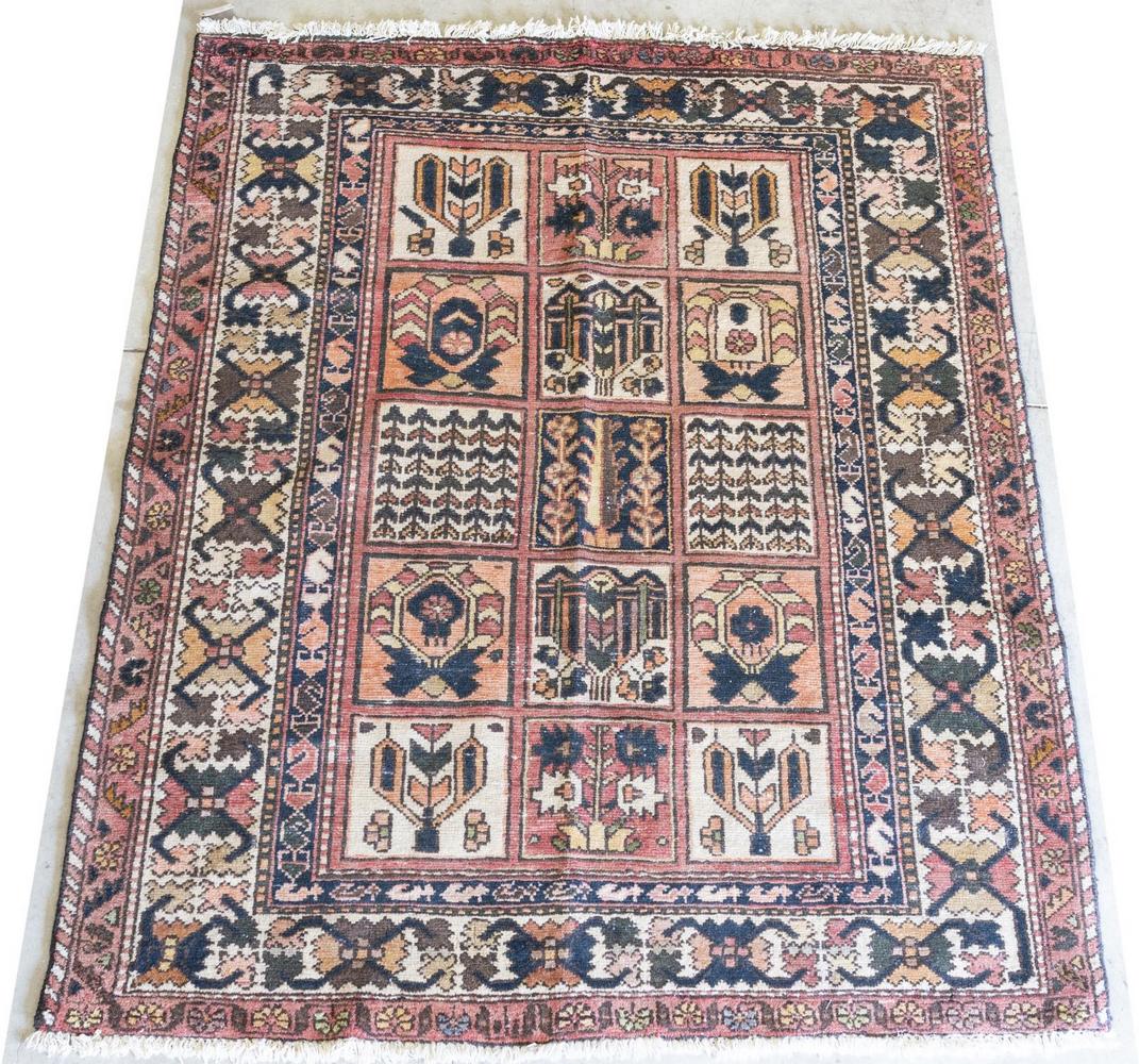 PERSIAN HAND-TIED BAKHTIARI RUG, 6'7" X 5'3" (1 of 3)
