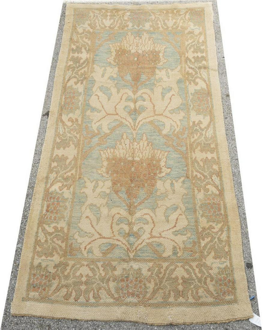 HAND-TIED TURKISH OUSHAK RUG, 10' X 5' (1 of 3)