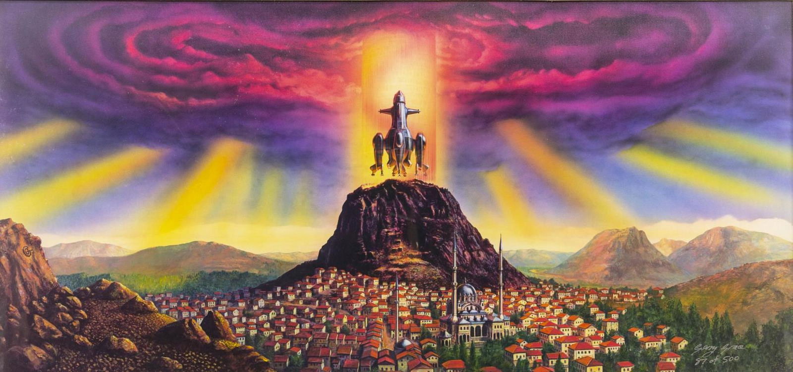 FRAMED GERRY GRACE SCIENTOLOGY OFFSET LITHOGRAPH (1 of 5)