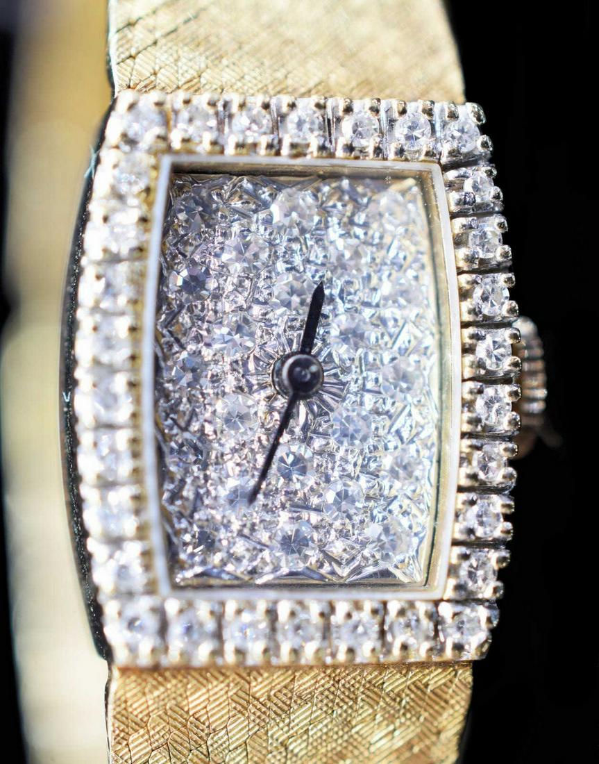 LONGINES 14K GOLD & DIAMOND LADIES WRIST WATCH (1 of 6)