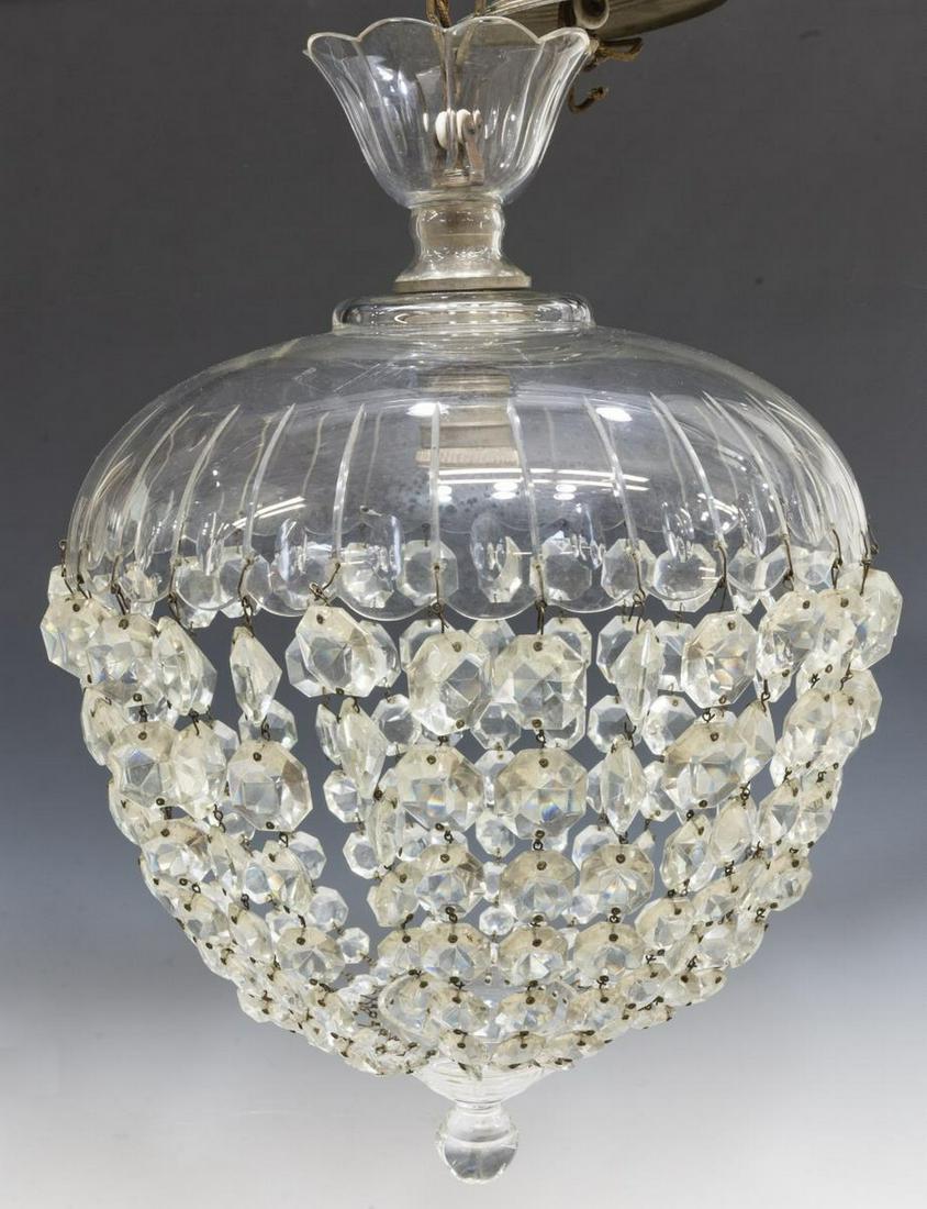 ITALIAN CRYSTAL CANOPY SINGLE-LIGHT CEILING LIGHT (1 of 1)