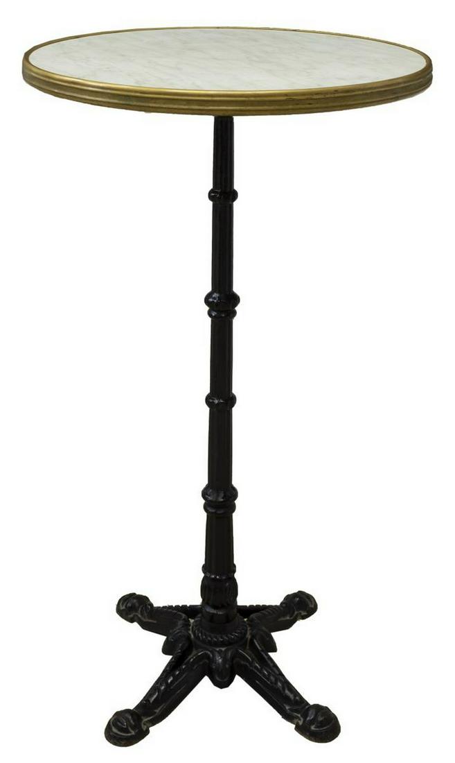 FRENCH PARISIAN BAR-HEIGHT BISTRO TABLE, 43"H (1 of 2)