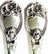825: ART NOUVEAU UNGER BROS LA FANTASIE STERLING SPOONS - 2