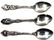 833: AMERICAN ART NOUVEAU STERLING UNGER BROS SPOONS - 2