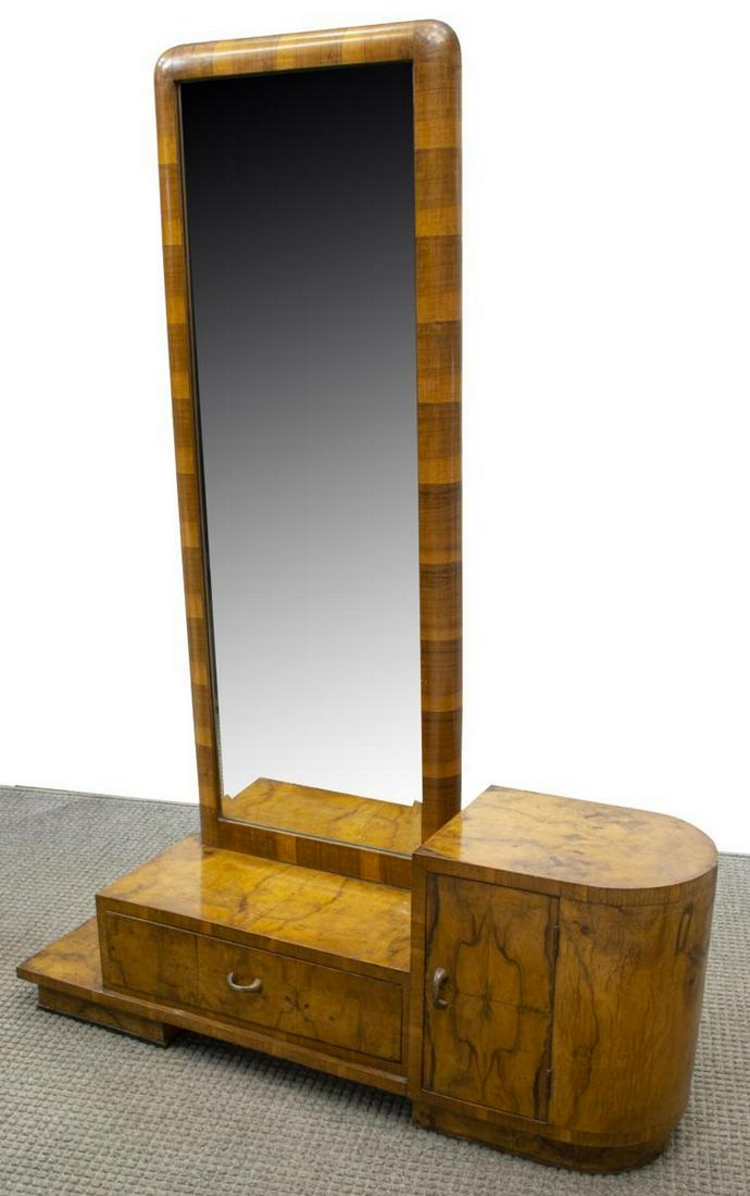 ITALIAN ART DECO BURLWOOD VANITY TABLE, C.1930s (1 of 4)