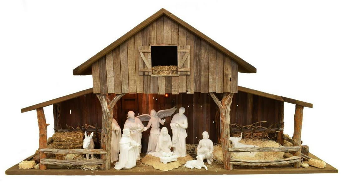 (13) BOEHM PORCELAIN CHRISTMAS NATIVITY SET CRECHE (1 of 7)