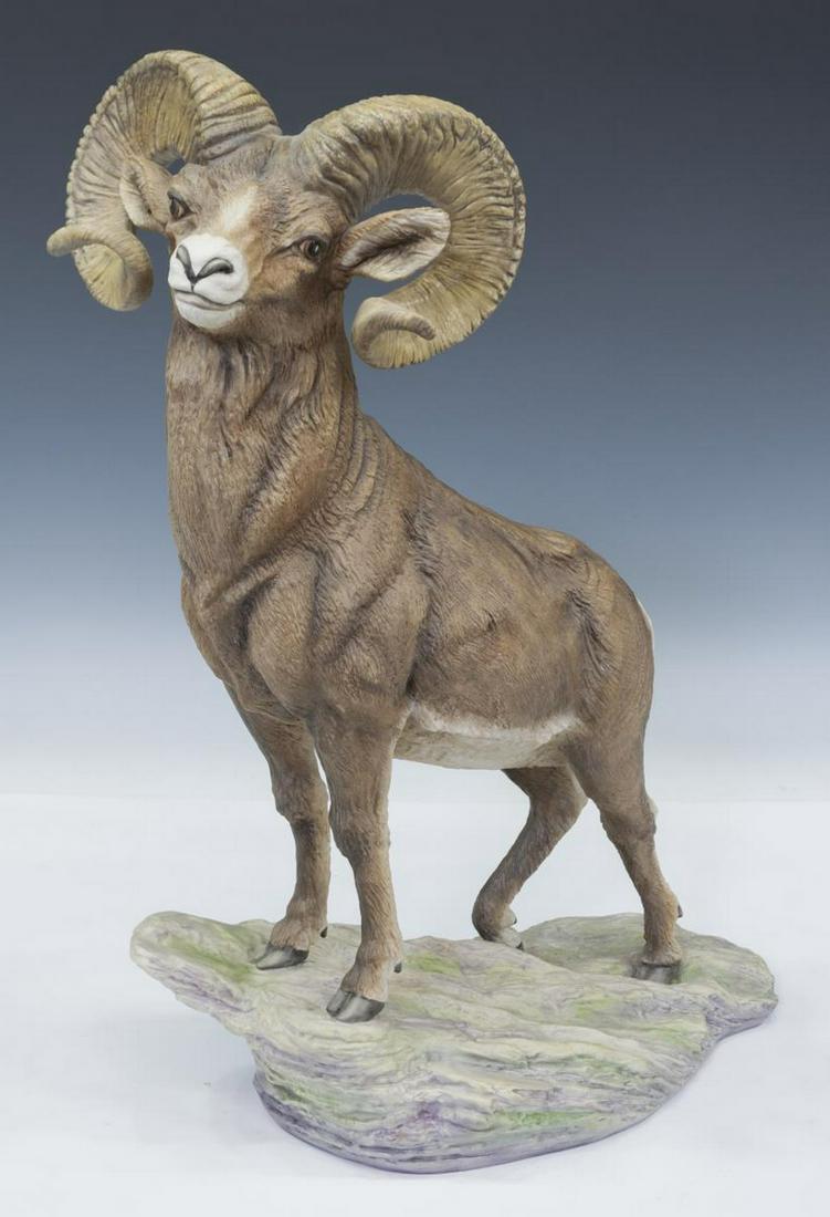 BOEHM BISQUE PORCELAIN 'BIGHORN SHEEP' FIGURE (1 of 4)