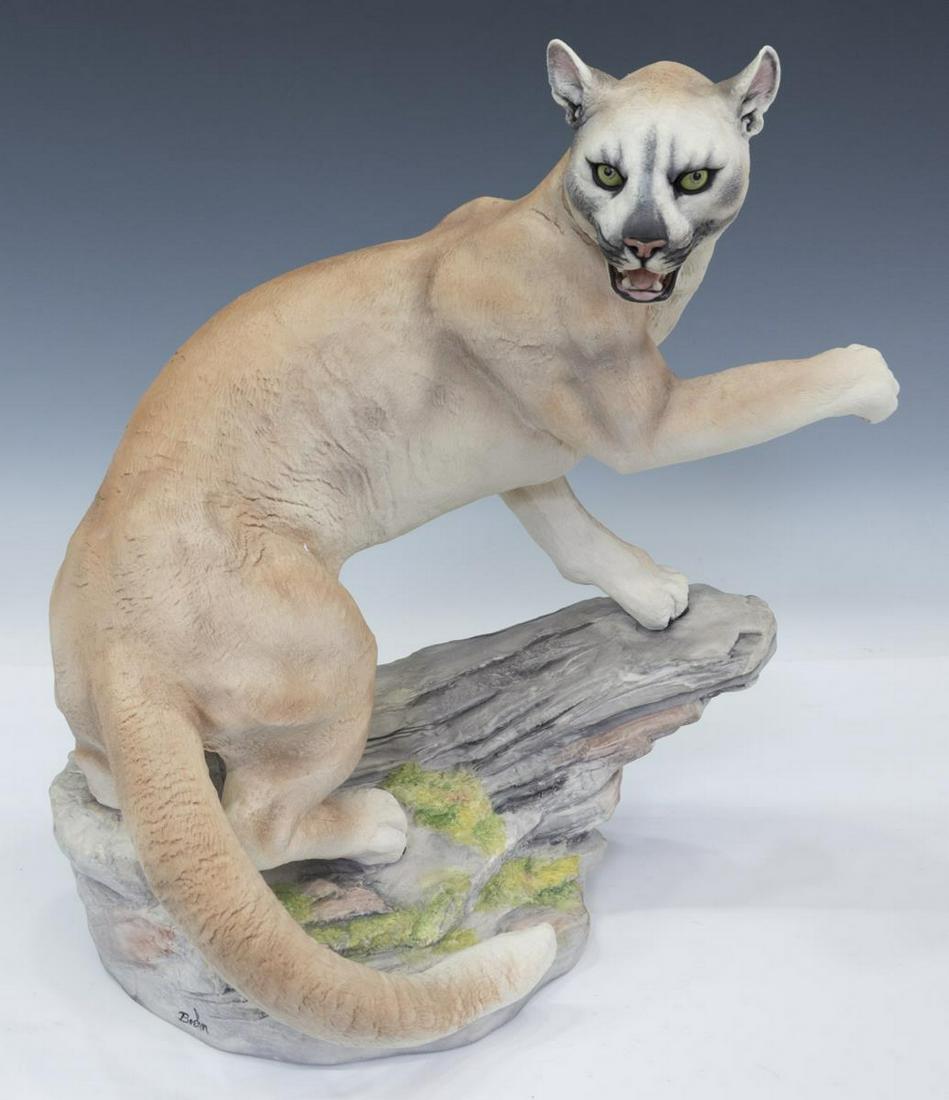 BOEHM BISQUE PORCELAIN 'COUGAR' FIGURE (1 of 4)