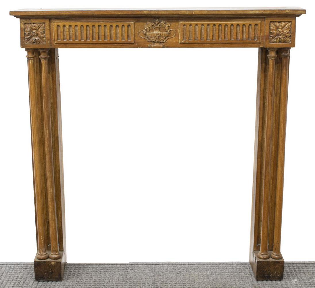 FRENCH ARCHITECTURAL OAK FIREPLACE SURROUND (1 of 2)