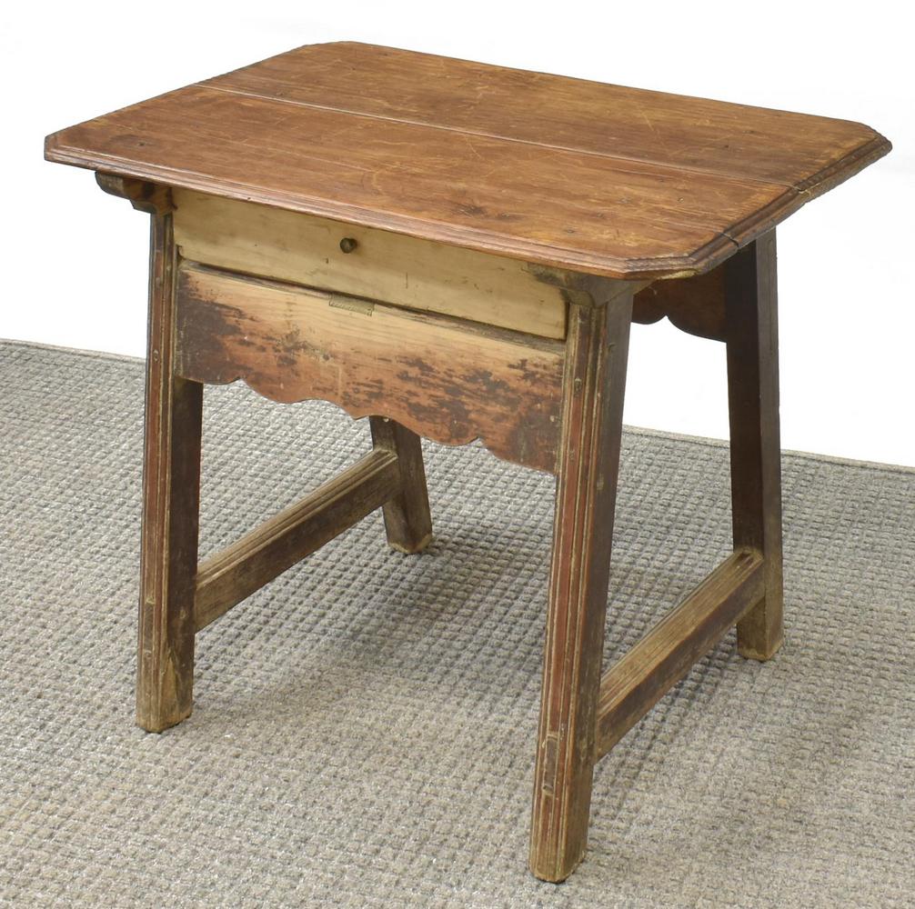 SMALL RUSTIC SPANISH MIXED WOOD TABLE (1 of 4)