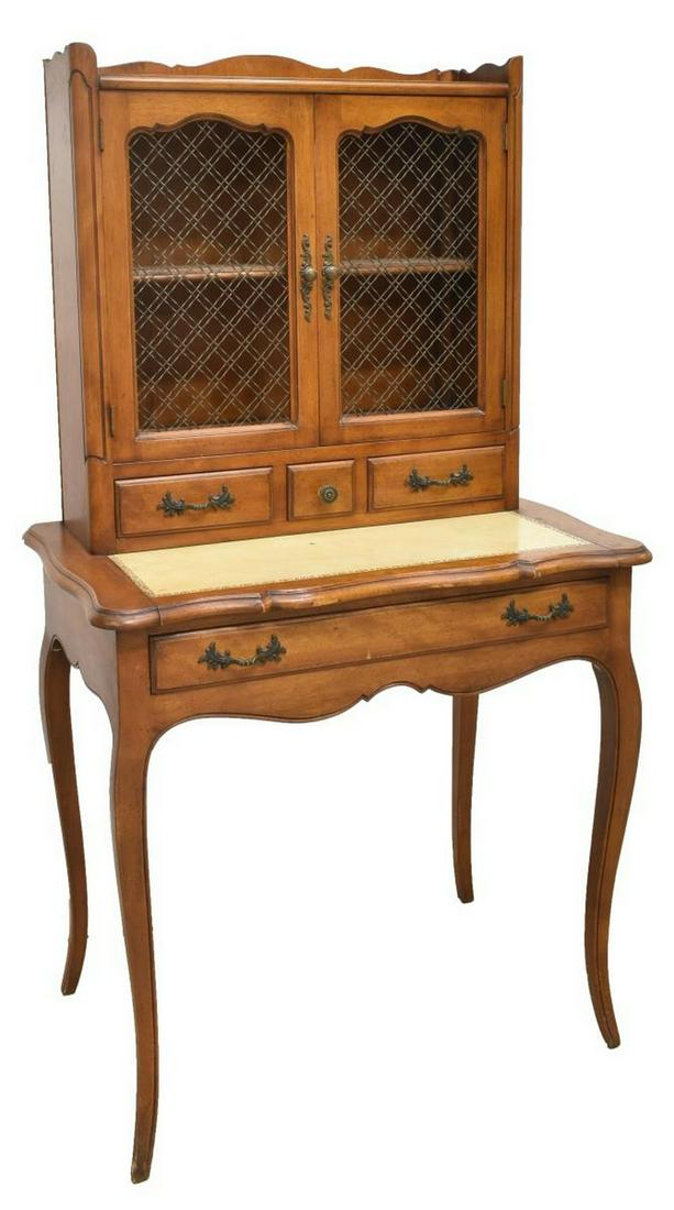 LOUIS XV STYLE WALNUT BUREAU A GRADIN WRITING DESK (1 of 3)