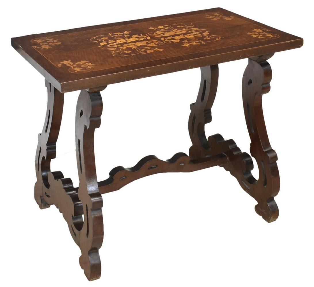 SPANISH MARQUETRY INLAID SIDE TABLE (1 of 3)