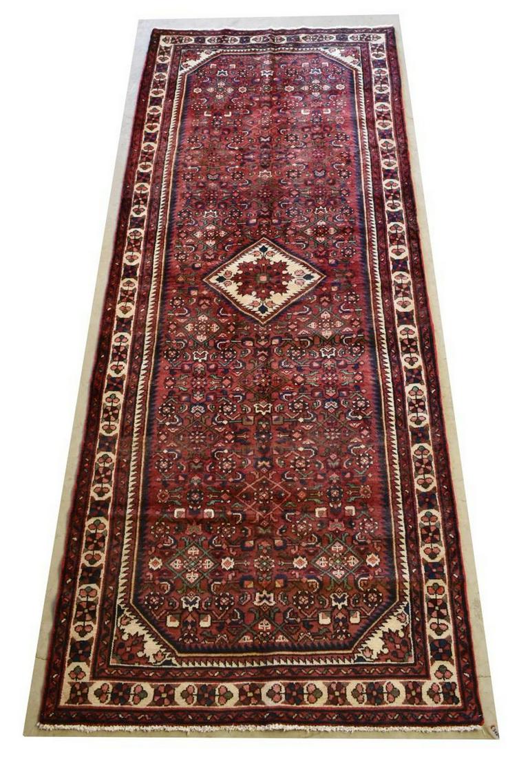 HAND-TIED PERSIAN BIJAR FLOOR RUNNER, 10'2" X 3'11 (1 of 3)
