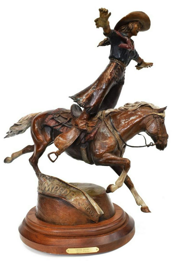 SUSAN KLIEWER (B.1940) WESTERN BRONZE GRAND ENTRY (1 of 8)