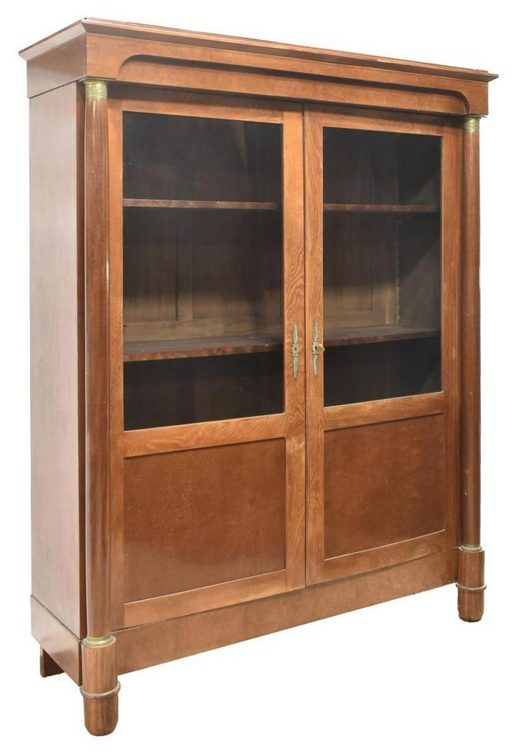 FRENCH EMPIRE STYLE MAHOGANY BOOKCASE (1 of 3)