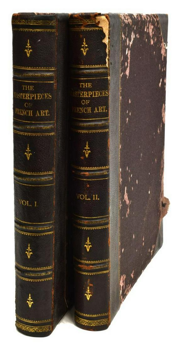(2 VOL) BOOK: THE MASTERPIECES OF FRENCH ART, 1883 (1 of 3)