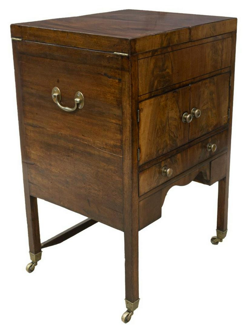 ENGLISH MAHOGNAY BEAU BRUMMEL WASH STAND COMMODE (1 of 4)