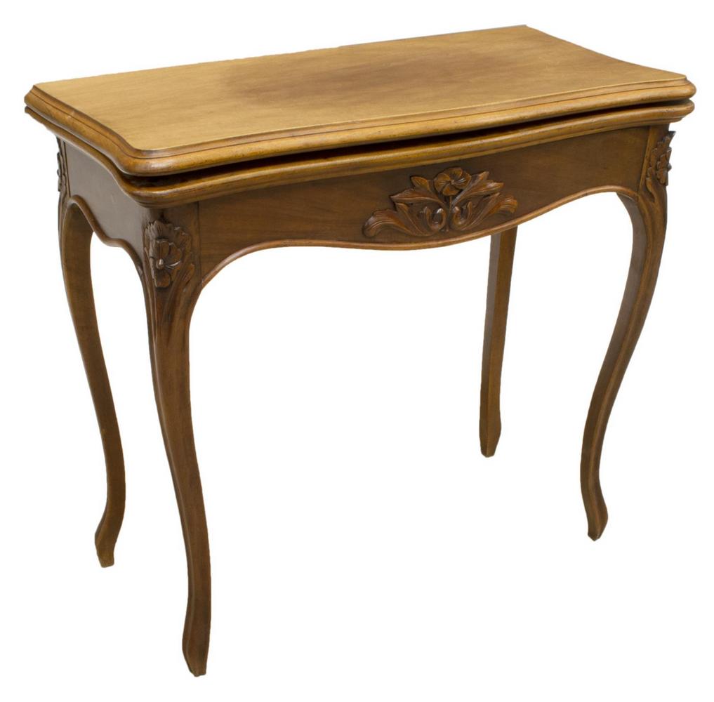 FRENCH LOUIS XV STYLE FLIP-TOP GAMES TABLE (1 of 4)