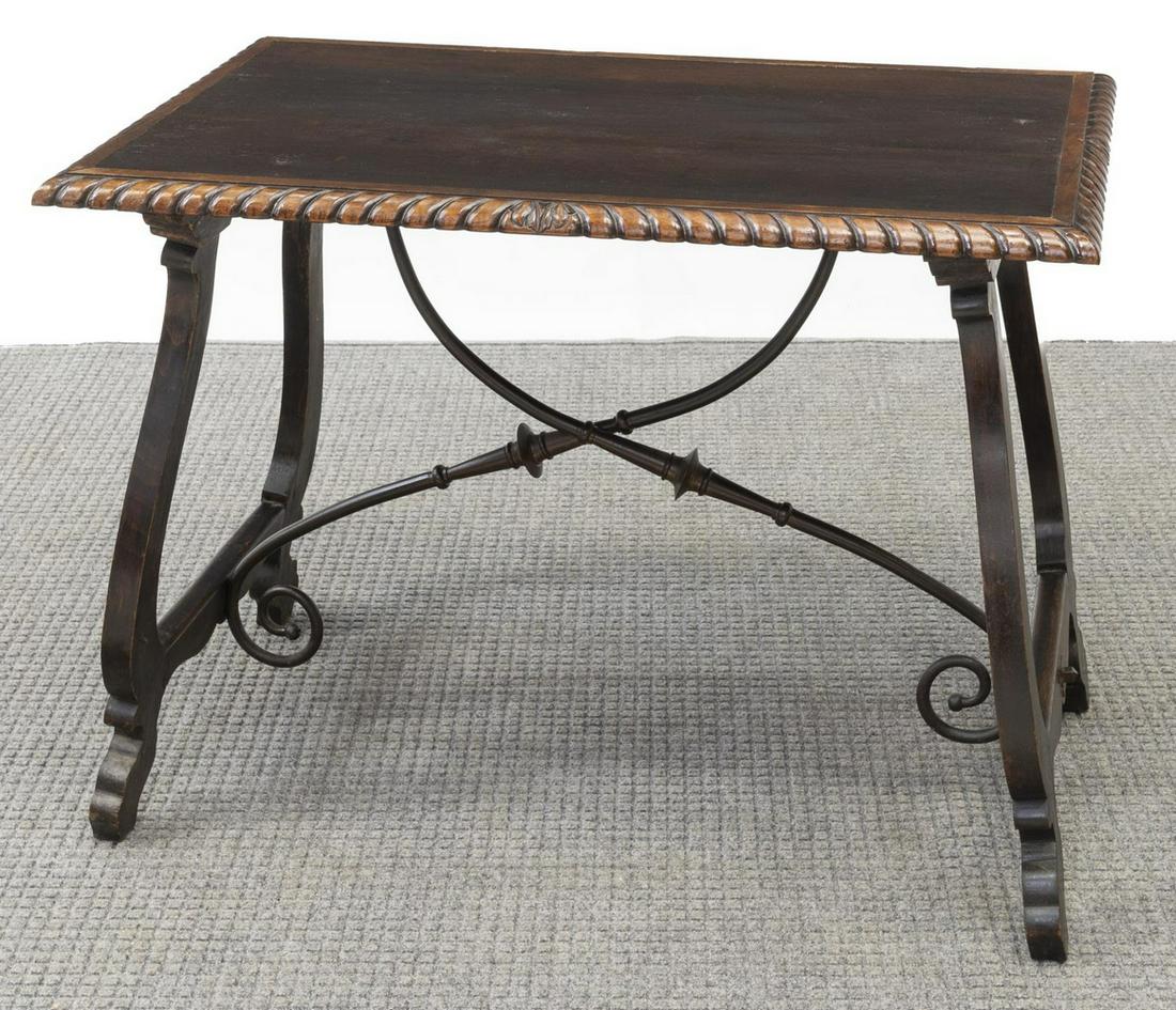 SPANISH BAROQUE STYLE WALNUT TABLE (1 of 3)