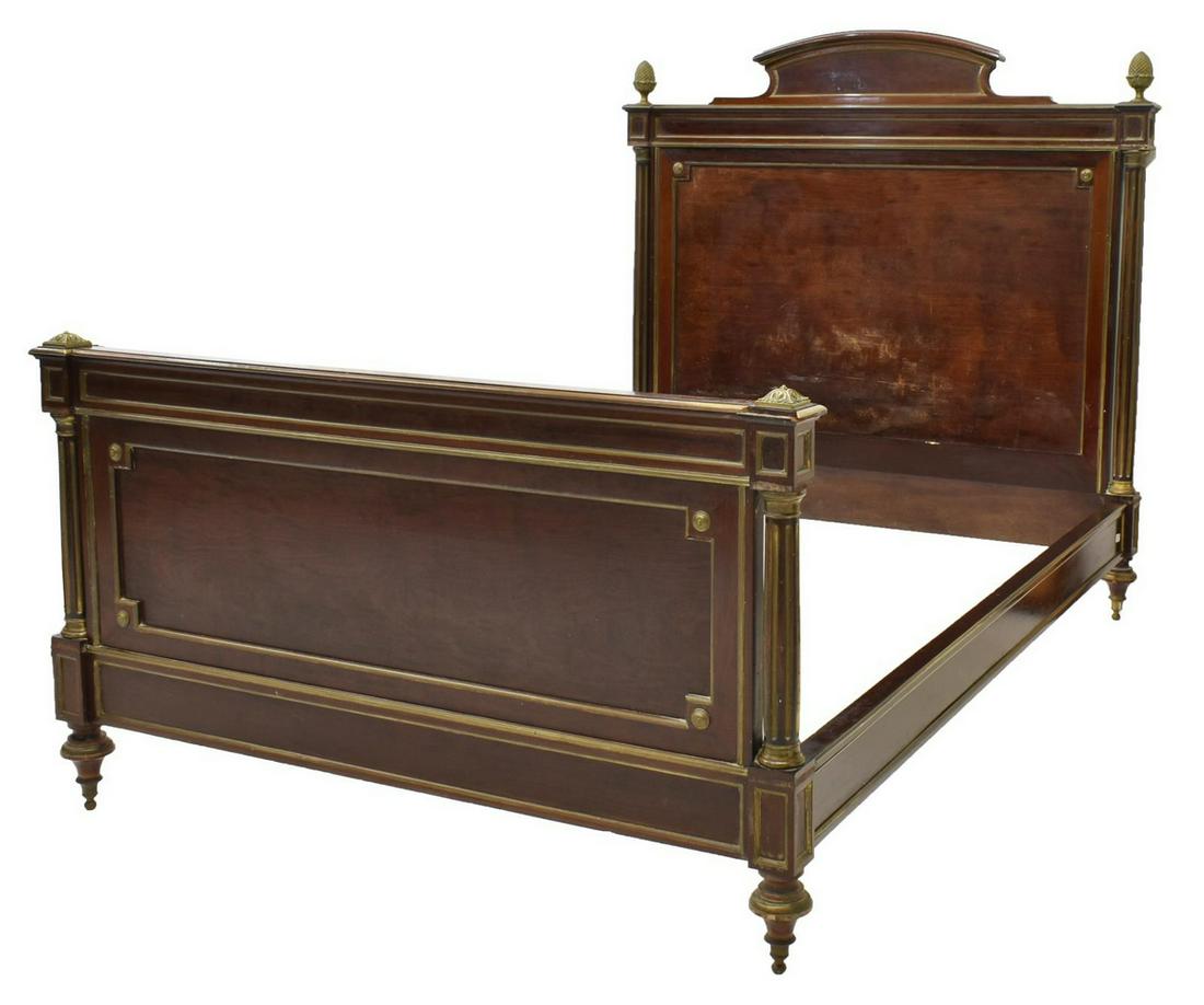 FRENCH LOUIS XVI STYLE MAHOGANY BED (1 of 3)