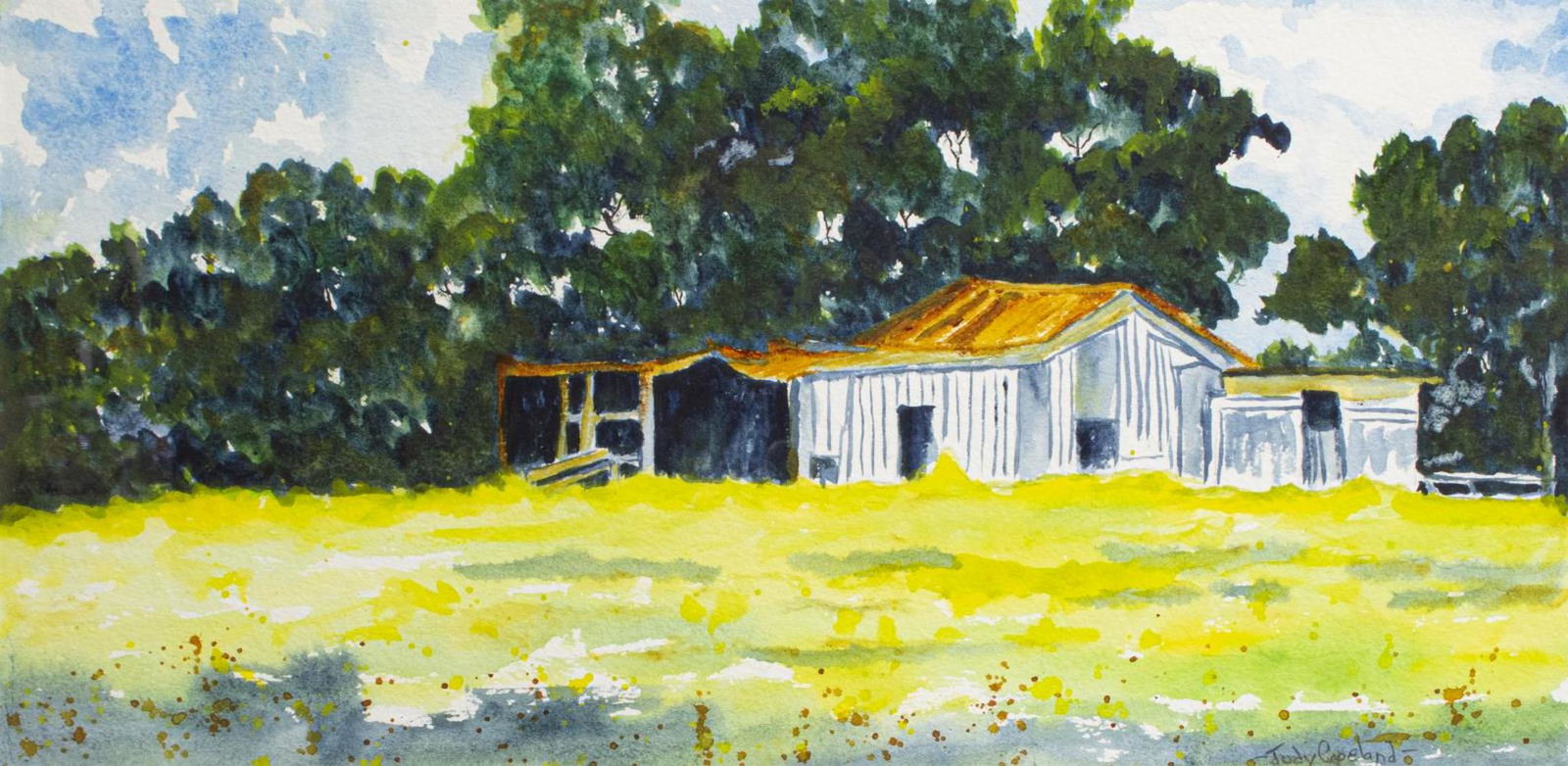 JUDY COPELAND (B.1943) WATERCOLOR 'SPRING BORN' (1 of 4)