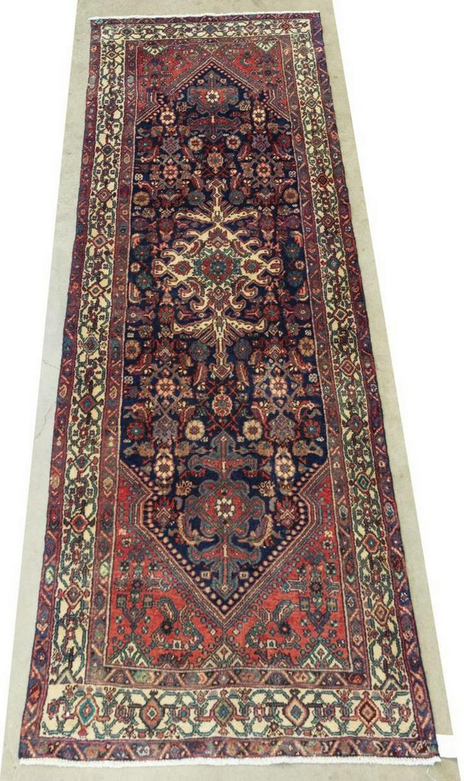 HAND-TIED PERSIAN MESHKIN RUNNER, 10'3" X 3'4" (1 of 4)