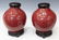 (2) CHINESE OX BLOOD GLAZED PORCELAIN JARS