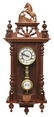 TIME MFG. CO. REGULATOR WALL CLOCK HORSE CREST