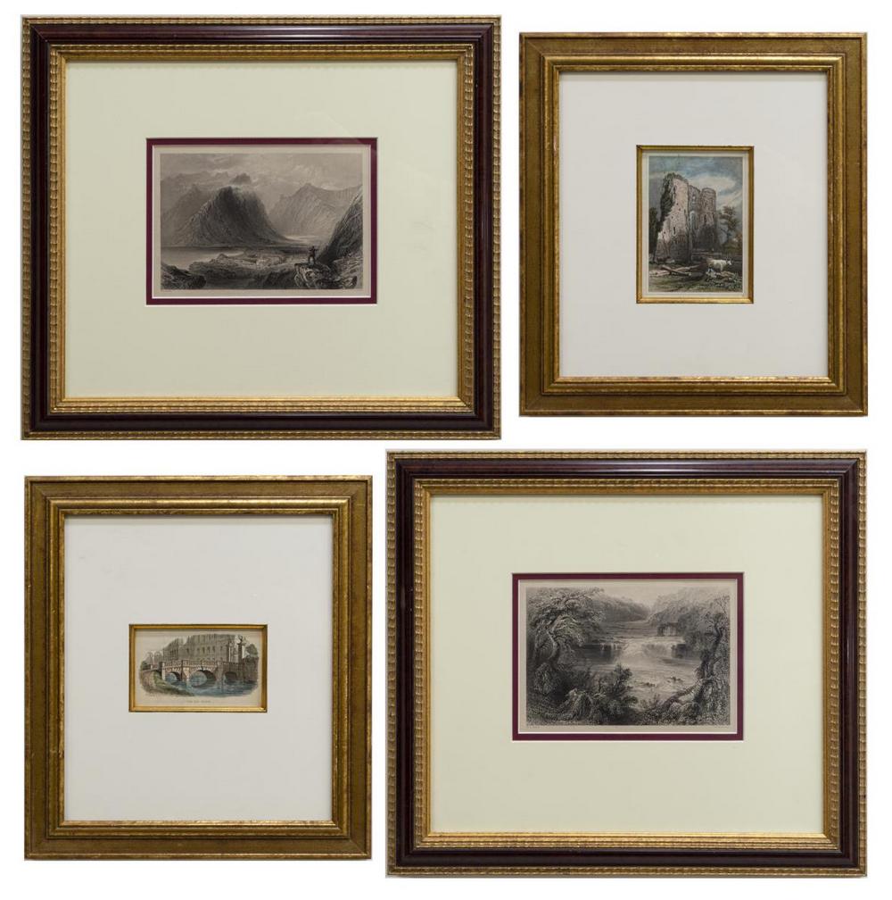 (4) FRAMED ENGLISH ENGRAVINGS, W.H. BARTLETT (1 of 6)