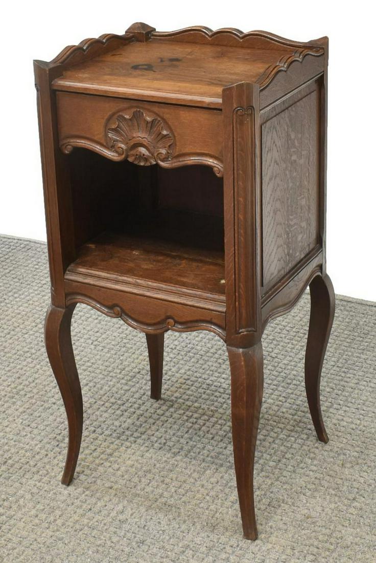 FRENCH PROVINCIAL LOUIS XV STYLE BEDSIDE CABINET (1 of 5)