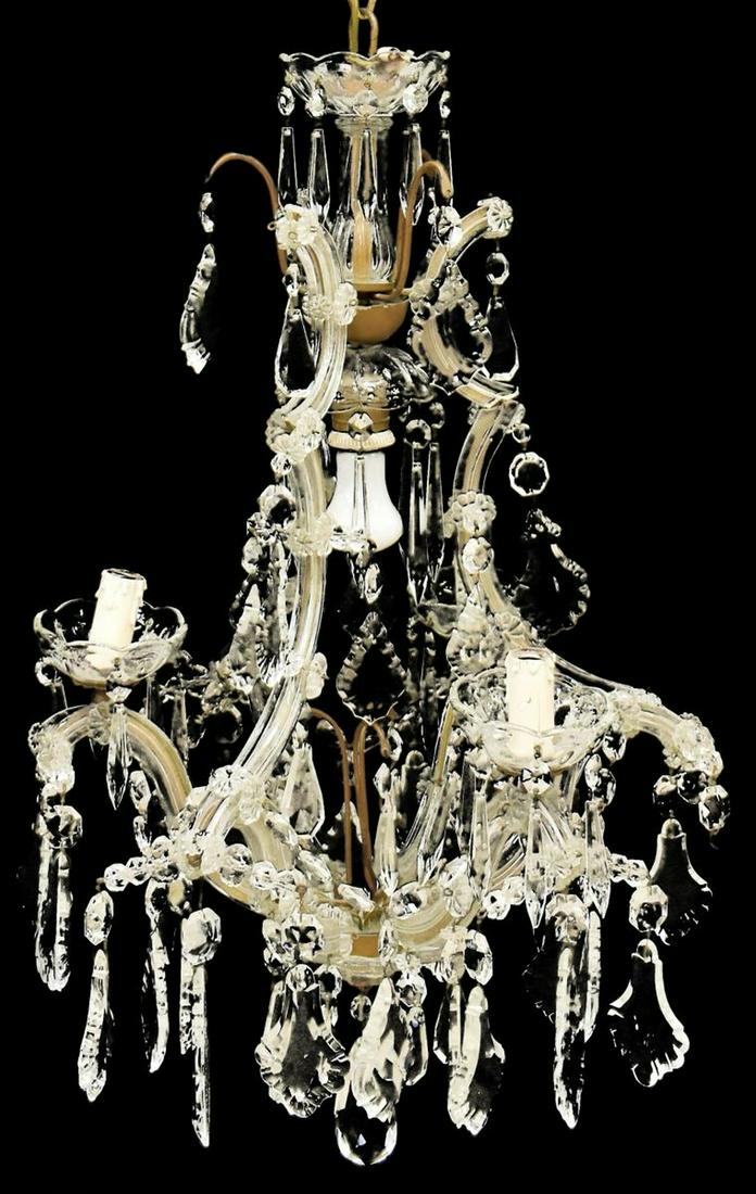 CONTINENTAL MARIA THERESA STYLE 4-LIGHT CHANDELIER (1 of 2)