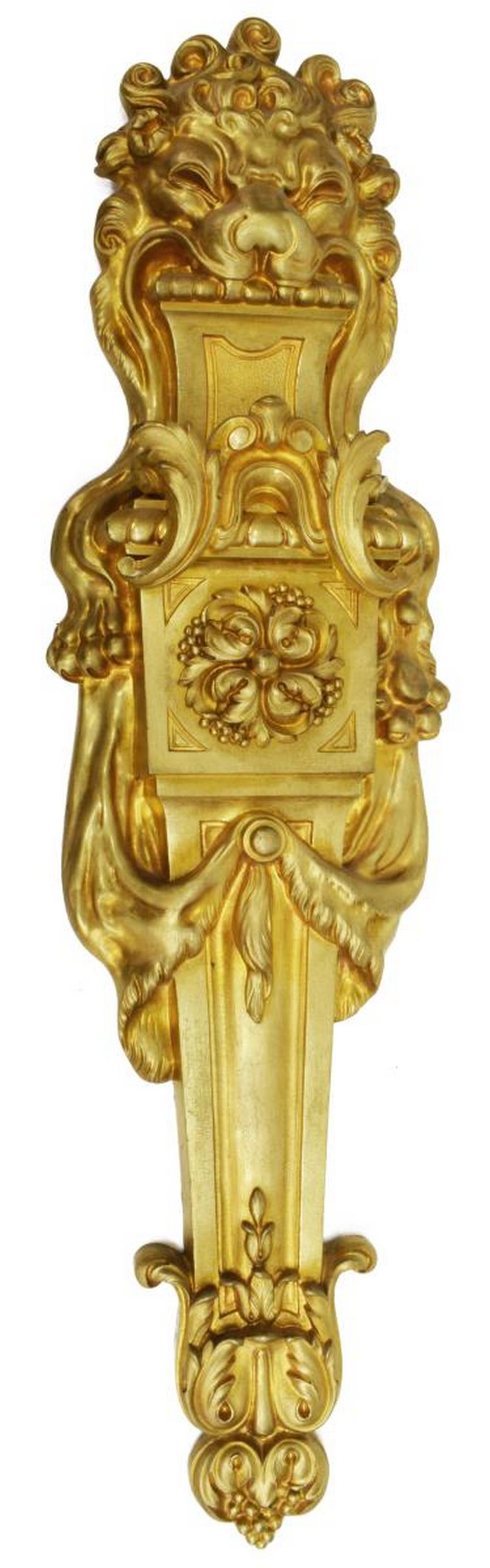 FRENCH LOUIS XVI STYLE DORE BRONZE WALL PLAQUE (1 of 3)