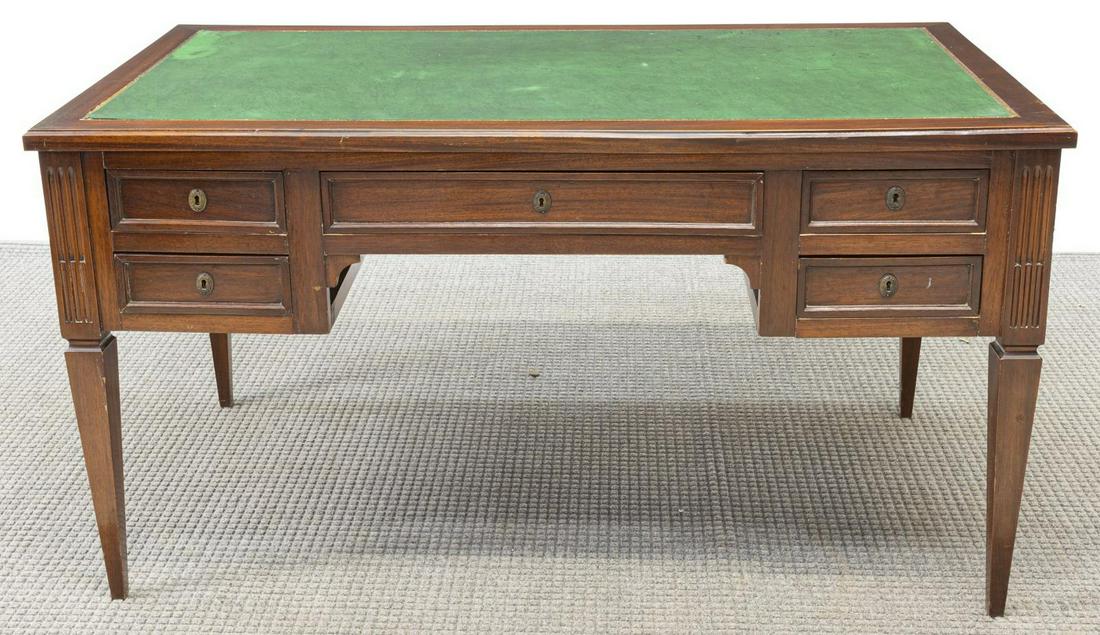 FRENCH LOUIS XVI STYLE MAHOGANY WRITING DESK (1 of 4)
