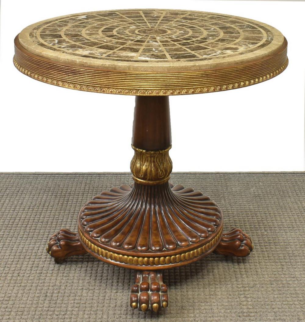CONTEMPORARY TILED MARBLE-TOP CENTER TABLE (1 of 4)