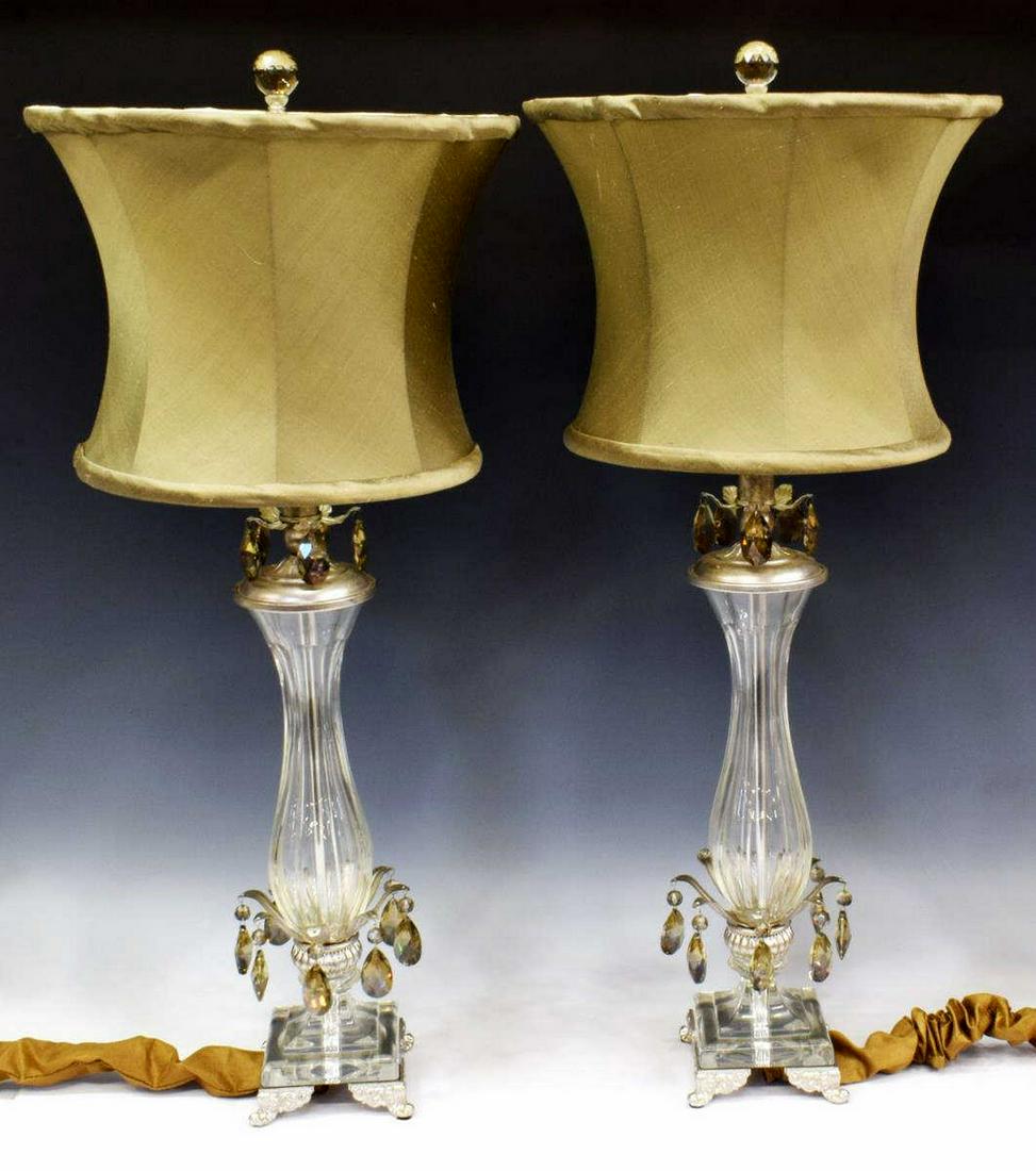 (PR) SCHONBEK CRYSTAL SINGLE-LIGHT TABLE LAMPS (1 of 4)