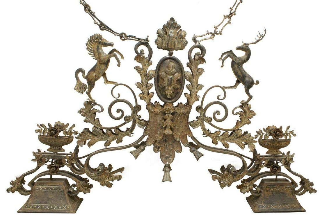 NAOS FORGE 'VERMONT' WROUGHT IRON HANGING LIGHT (1 of 1)