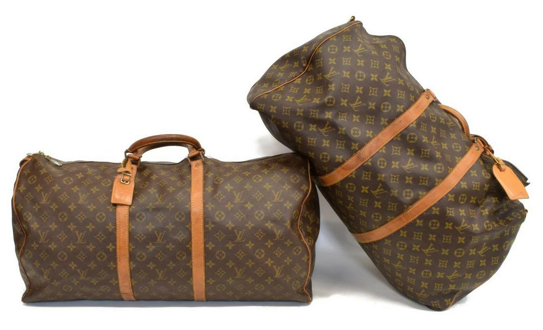 (2) VINTAGE LOUIS VUITTON MONOGRAM CANVAS KEEPALL (1 of 11)