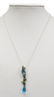 ESTATE TOPAZ, PERIDOT & AMETHYST PENDANT NECKLACE - 2