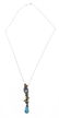 ESTATE TOPAZ, PERIDOT & AMETHYST PENDANT NECKLACE - 3