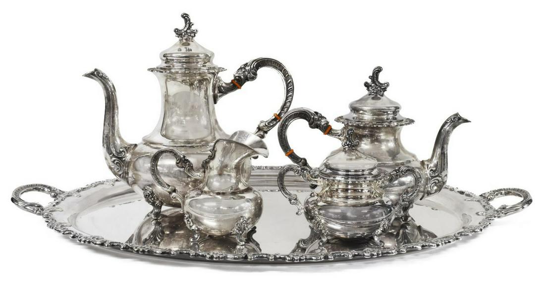 (5) ALT-HEIDELBERG STERLING TEA & COFFEE SERVICE (1 of 7)