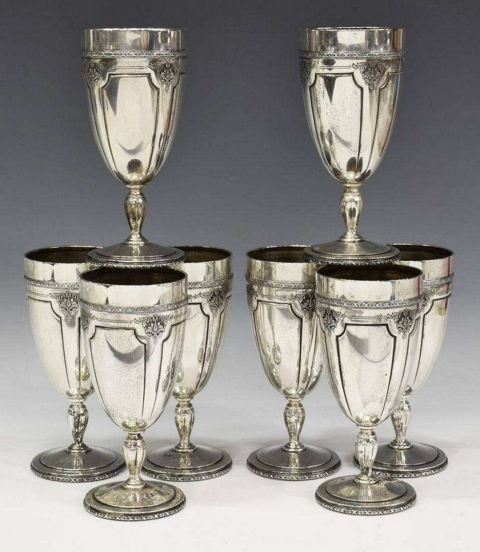 (8) TOWLE LOUIS XIV STERLING SILVER WATER GOBLETS (1 of 3)