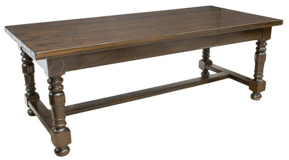 FRENCH REFECTORY EXTENSION DINING TABLE (1 of 3)