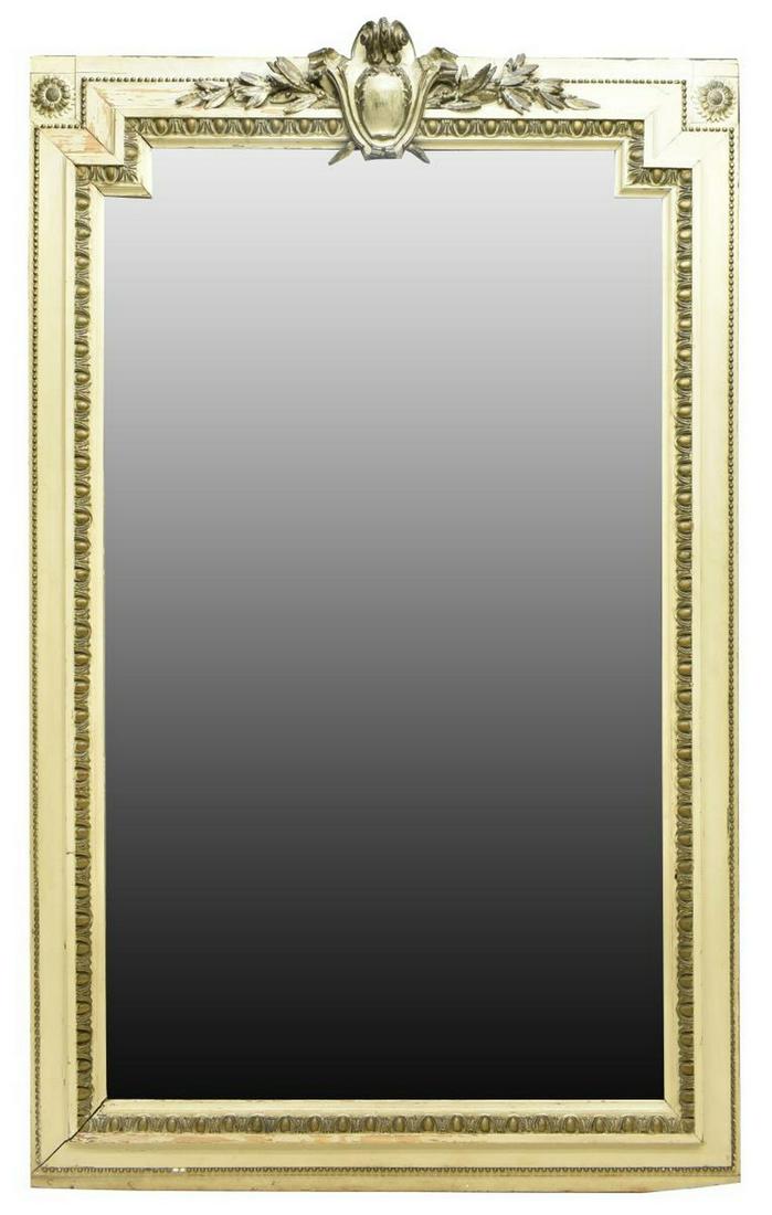 MONUMENTAL FRENCH LOUIS XVI STYLE MIRROR, 97"H (1 of 3)