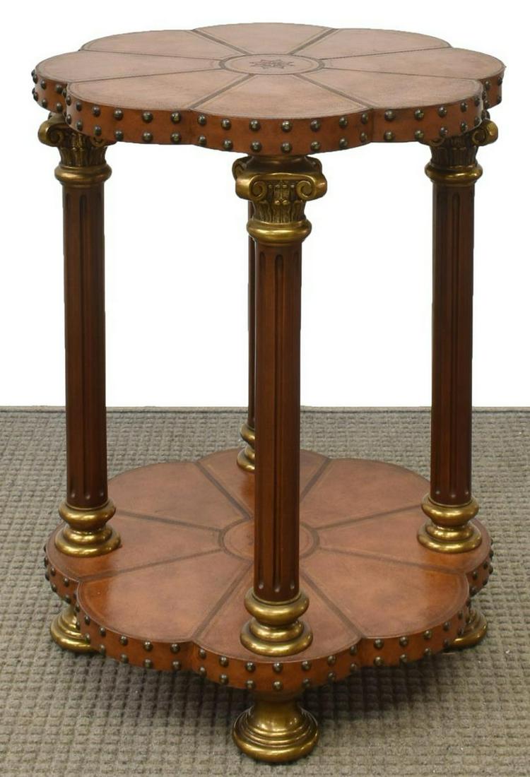 MAITLAND-SMITH LEATHER-CLAD OCCASIONAL TABLE (1 of 3)