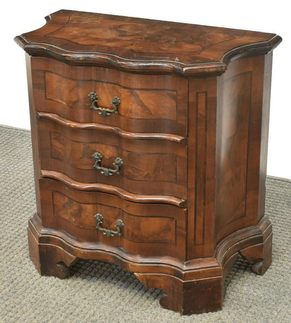 VINTAGE ITALIAN WALNUT BEDSIDE CABINET (1 of 4)