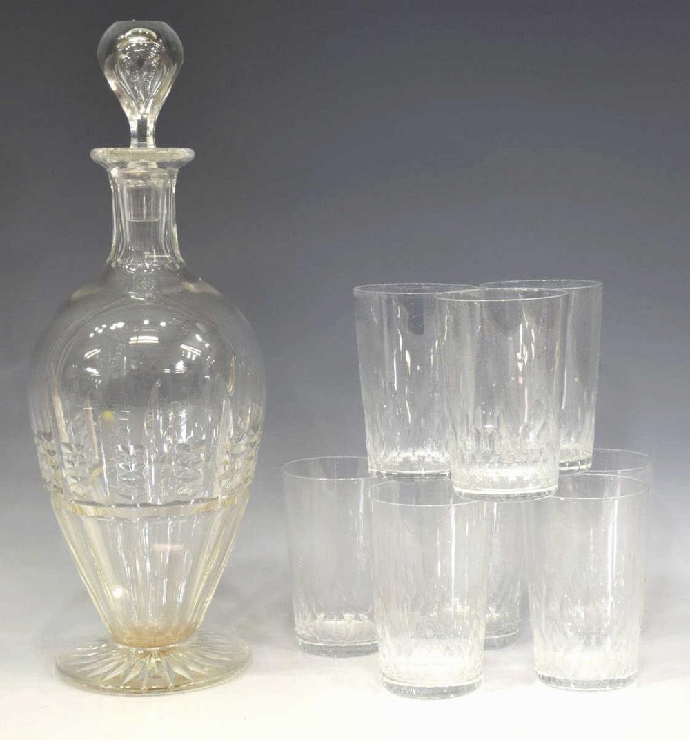 (9) BACCARAT 'DEAUVILLE' CRYSTAL TUMBLERS IN BOX (1 of 4)