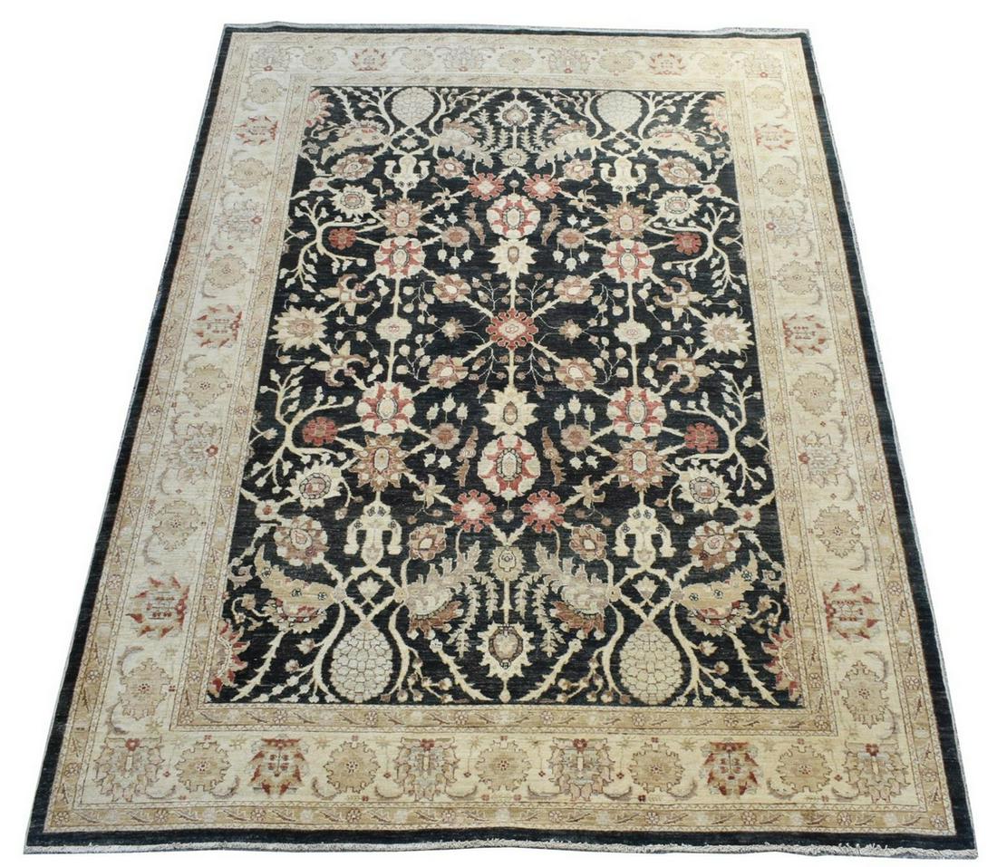 HAND-TIED PAKISTANI WOOL RUG, 11'1" X 8'2" (1 of 3)