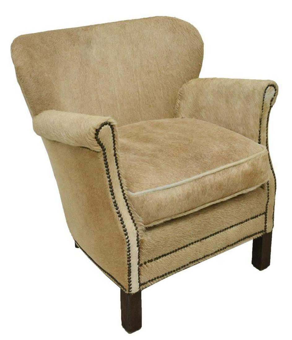 RESTORATION HARDWARE COWHIDE PROFESSOR'S CHAIR (1 of 3)