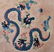 HAND-TUFTED CHINESE DRAGON RUG, 9'1" X 6'2" - 3